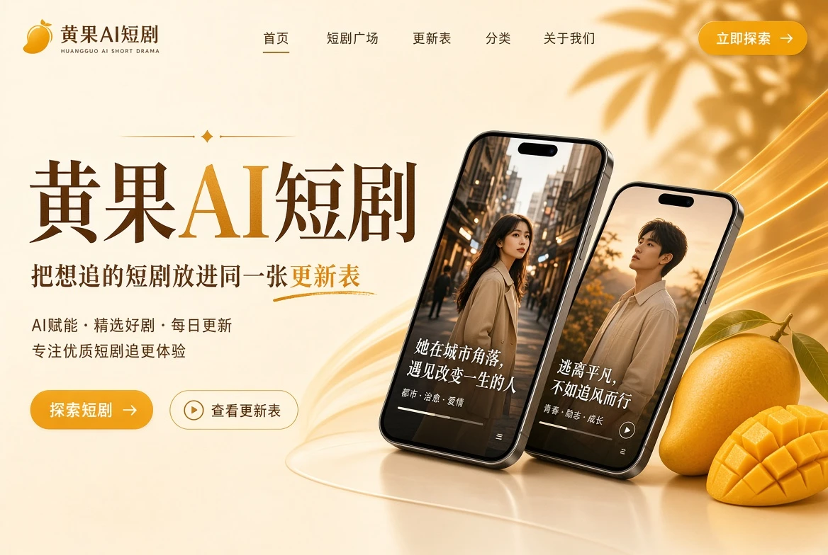 黄果AI短剧品牌页头图