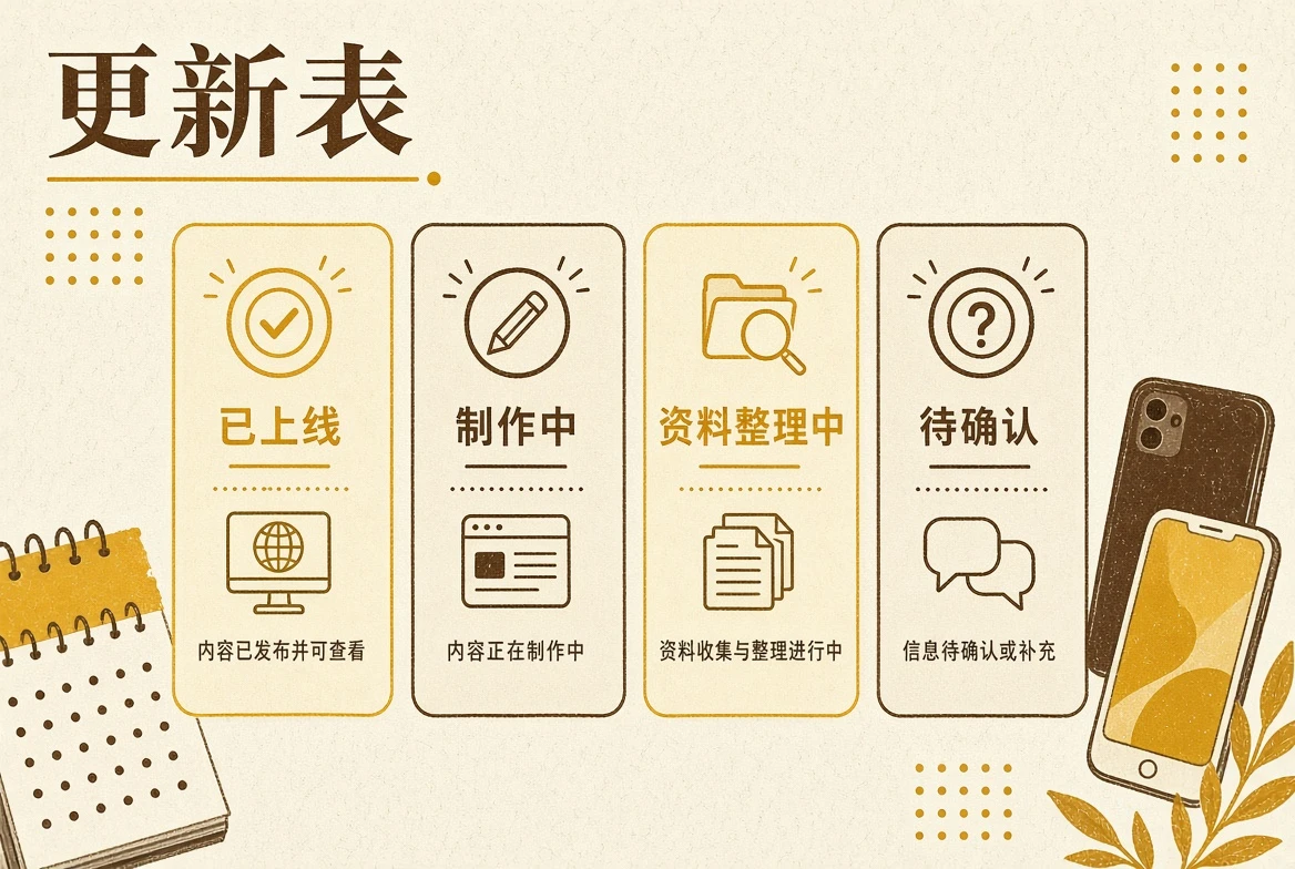 短剧档表状态说明图